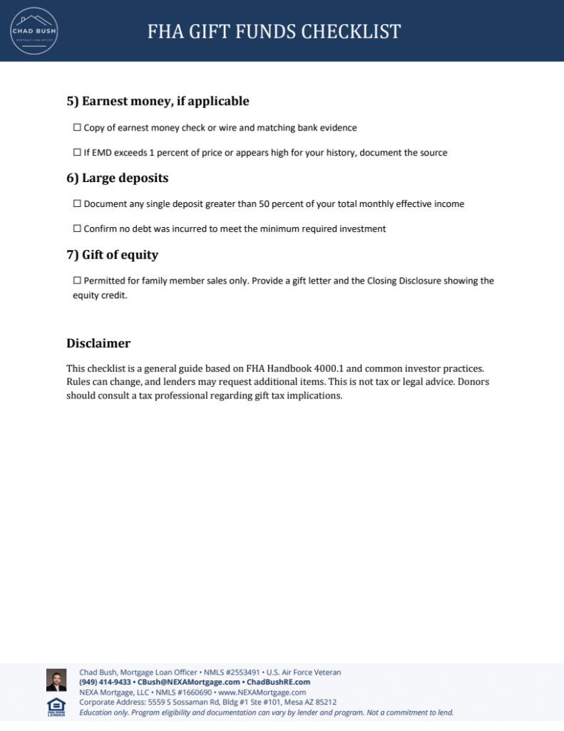 FHA Gift Funds Checklist pg2 1